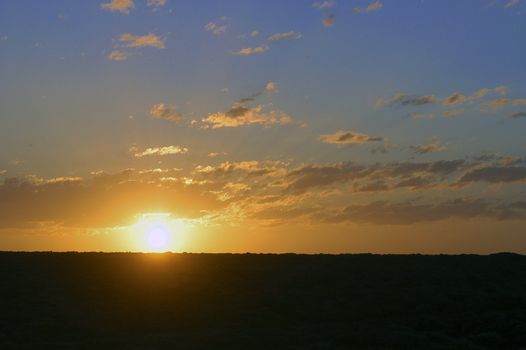 sunset on the Australian coast