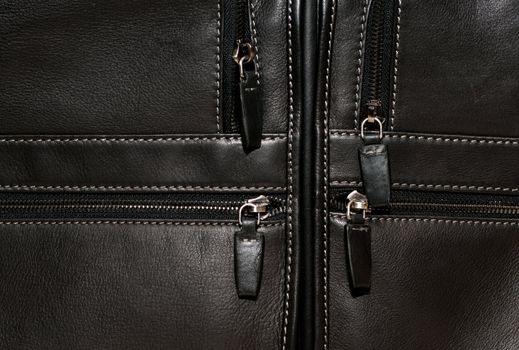 Natural qualitative black leather