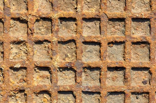 Grunge texture of old rusty metal