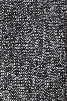 Close-up of knitted wool texture/ Gray