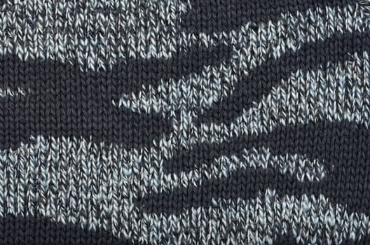 Close-up of knitted wool texture/ Gray