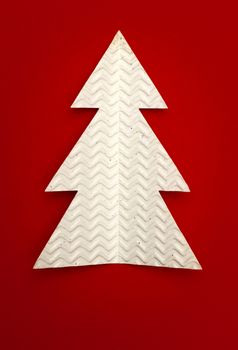 Christmas tree made of paper