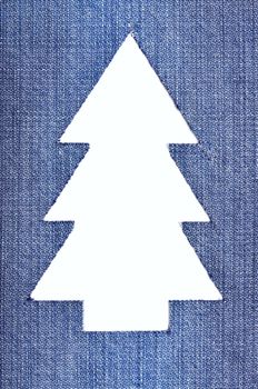 Denim Christmas Tree