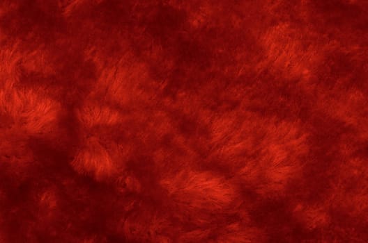 Red hairy polyester texture background