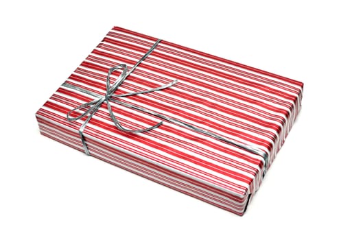 Bright gift box isolated on the white