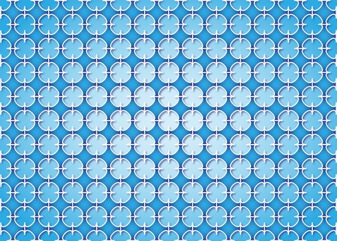 abstract background of blue crosses interconnected to mesh