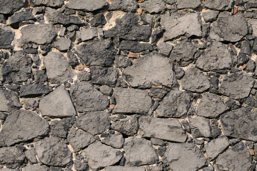 Old wall stone, grey background, rustic