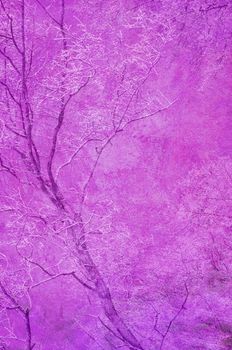 Background texture in purple with tree pattern.