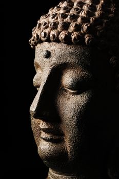 Buddha statue in meditation and prayer