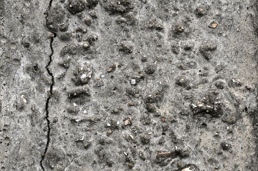 cracked concrete wall