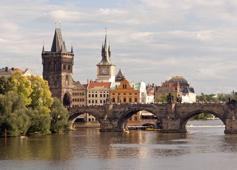 Charles bridge in Prague