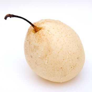 Sweet fresh chinese peer on a white background