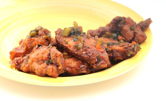 Spicy chicken wings for a yummy snack