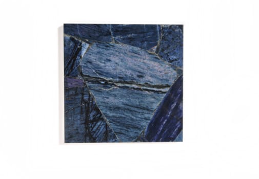 Single Piece of blue marble square tile