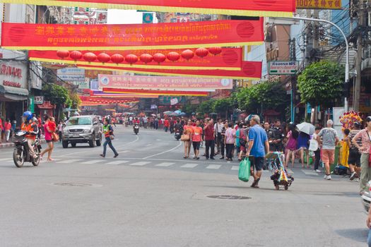 BANGKOK,Chinatown/THAILAND-February 10:Chinese New Year traditions Chinese New Year Celebrations on February 10, 2013 in BANGKOK 