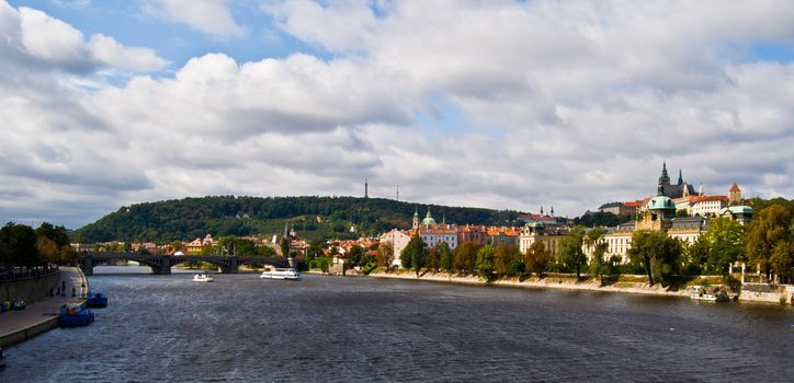 aerial view of the old town of Prague