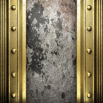 golden background made in 3D