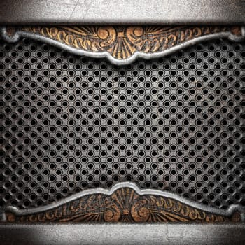 metal on wall made in 3D