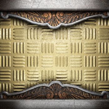 metal on gold made in 3D