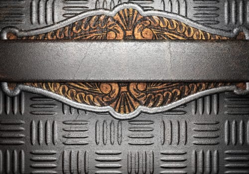 metal on wall made in 3D