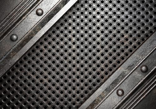 metal on wall made in 3D