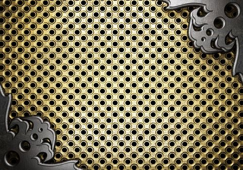 metal on gold made in 3D