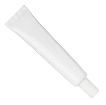 tube for cosmetic cream, gel or powder, isolated on white