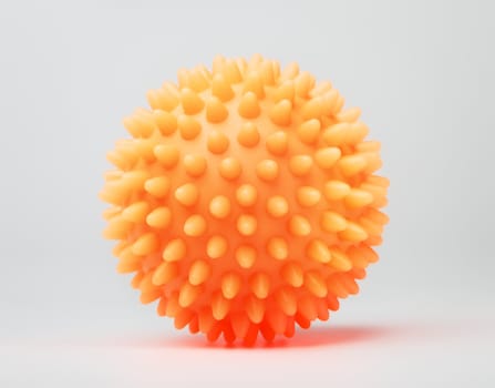 plastic balls for washing machine, gray background