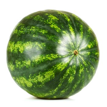 fresh green watermelon isolated on white background