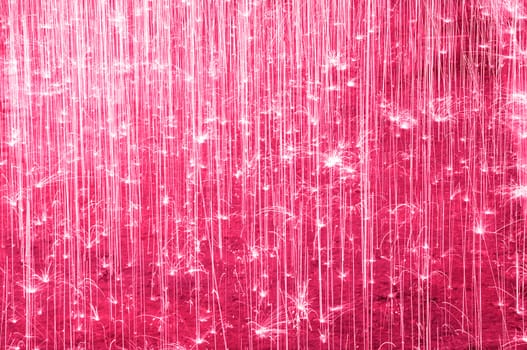 pink color fireworks on floor and background