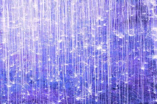 violet color fireworks on floor and background