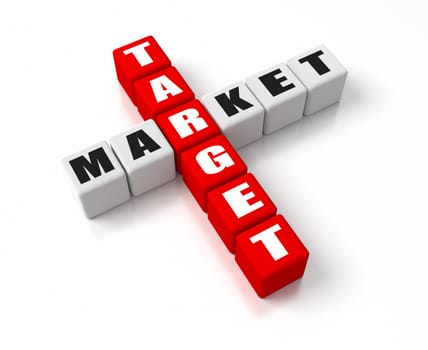 Target Market crosswords. Part of a business concepts series.