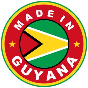 very big size made in guyana country label