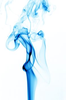 blue smoke abstract background close up