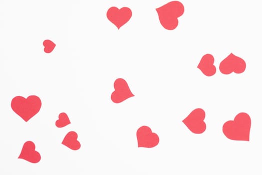 Red love heart background.