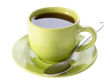 cup of tea on a white background (isolated object)