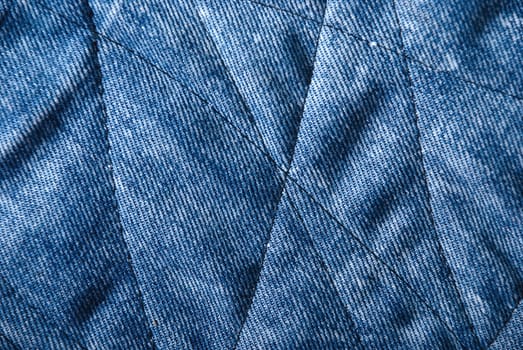 Closeup blue jeans background.