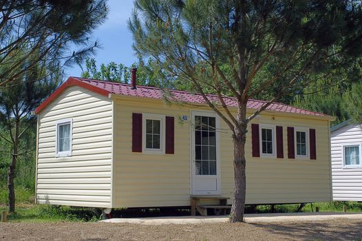 Mobil-home in a campsite                                