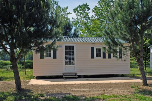 Mobil-home in a campsite                                