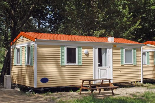 Mobil-home in a campsite                                