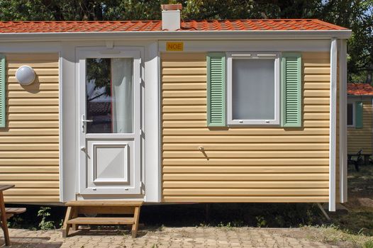 Mobil-home in a campsite                                
