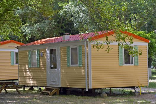 Mobil-home in a campsite                                