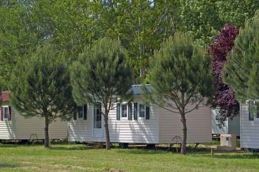 Mobil-home in a campsite                                