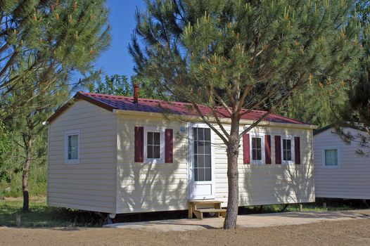 Mobil-home in a campsite                                