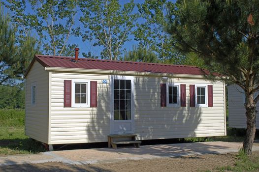 Mobil-home in a campsite                                