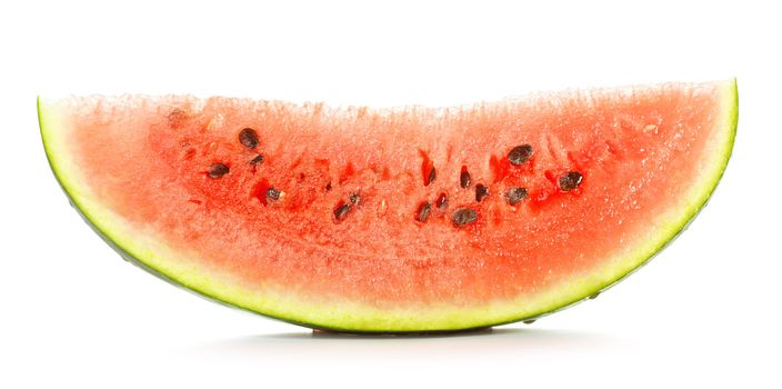 fresh slice of watermelon isolated on white