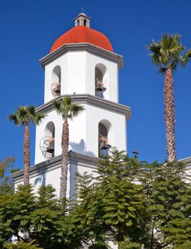 Mission San Juan Capistrano Basilica Steeple Church Ruins California