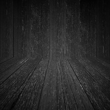 wall and floor wood background 