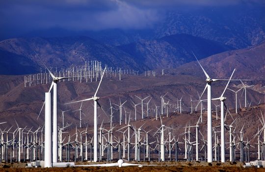 Wind Turbines Coachella Valley Palm Springs California