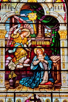 Angel Appearing to Mary and Telling Her About Baby Jesus Saint Peter and Paul Catholic Church Completed 1924 San Francisco California